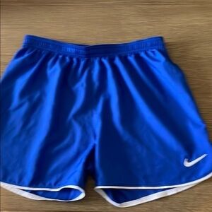 Nike Blue and White Athletic Shorts